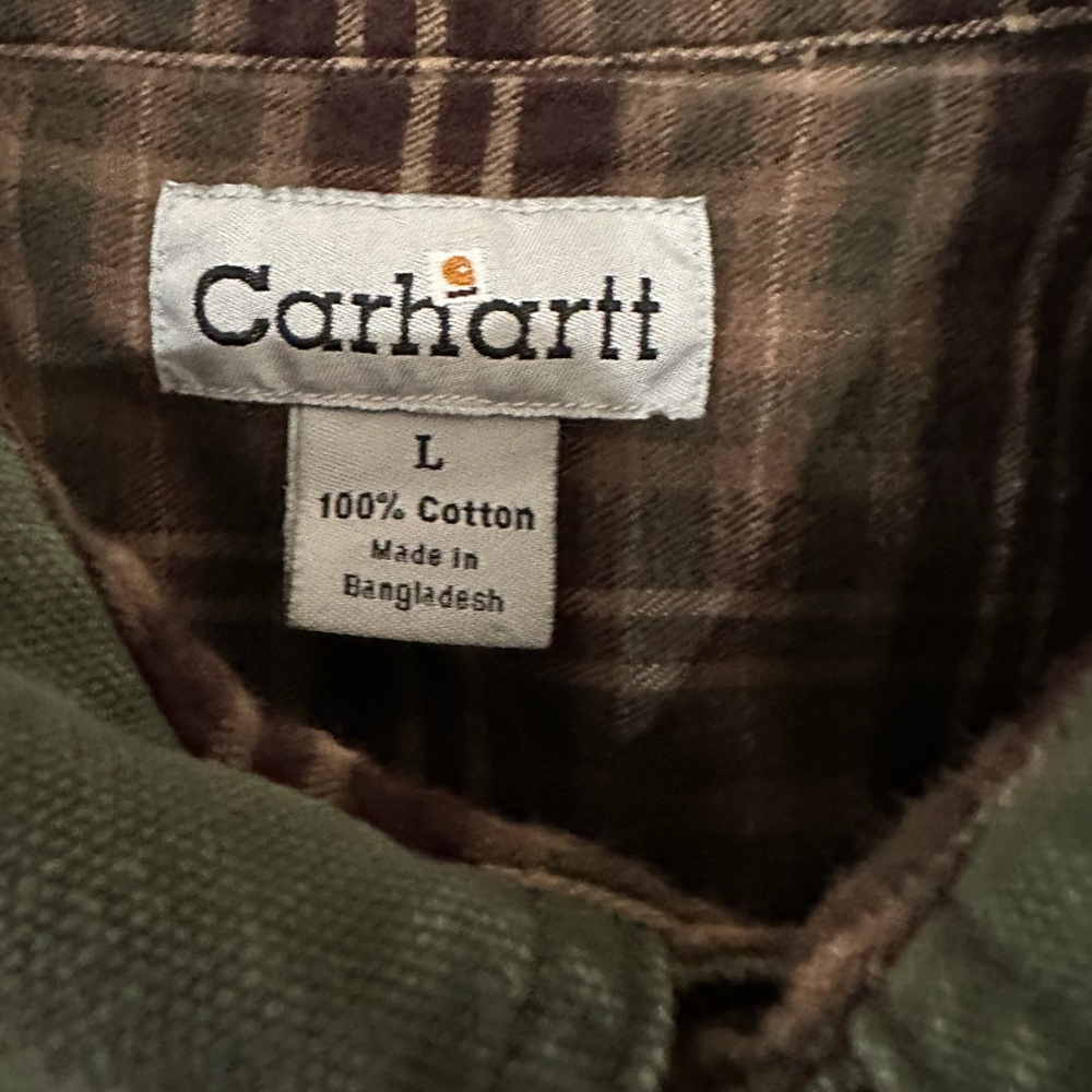 Vintage Carhartt Flannel Lined Canvas Barn Jacket - Picture 6 of 7